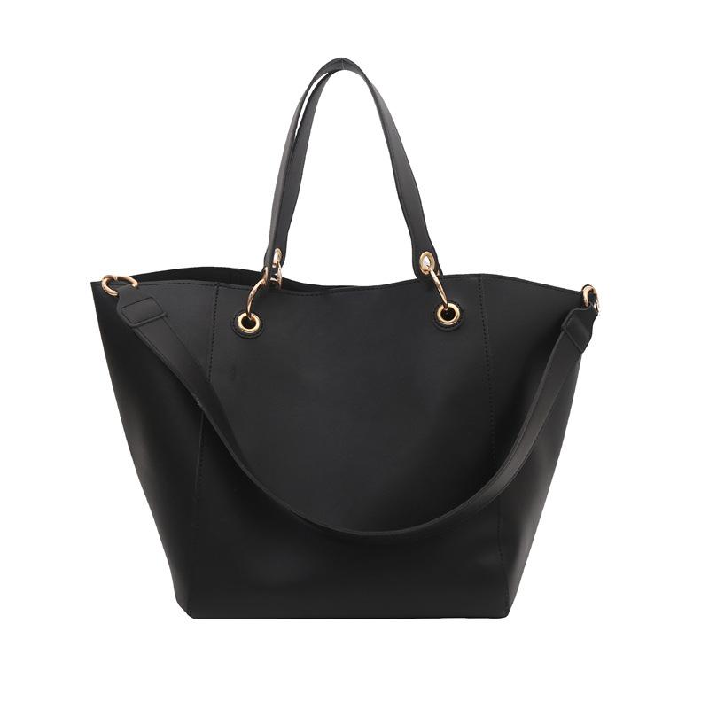 

Bag women s bag new retro simple bucket bag mother bag shoulder handheld women s bag чёрный