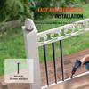 Staircase Metal Balusters, 3/4'' Round x 32'' Long Aluminum Decorative Banister Spindles, 101 Pack Deck Baluster with Screws, Classic Hollow Deck