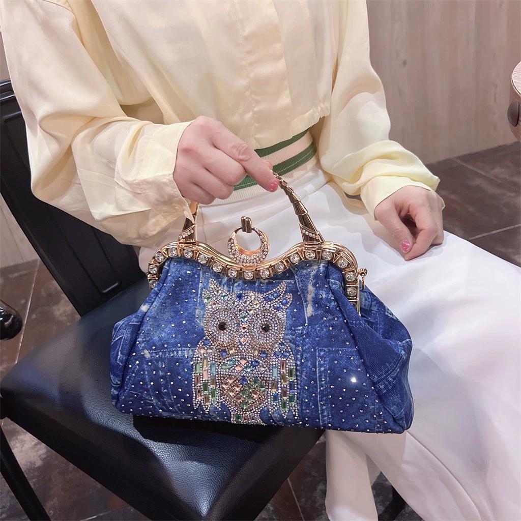 2025 New Fashion Single Shoulder Crossbody Bag Handbag Women's Fashion Denim Small Bag Women