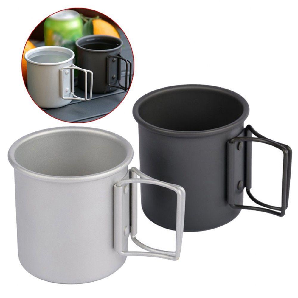 

Cookware Tourist Mug Drink Cup Outdoor Tableware Camping Cup Tourist Tableware Picnic Utensils серебряный