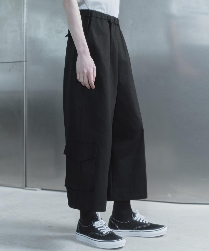Kilyu Cargo Long Bermuda Pants_Black