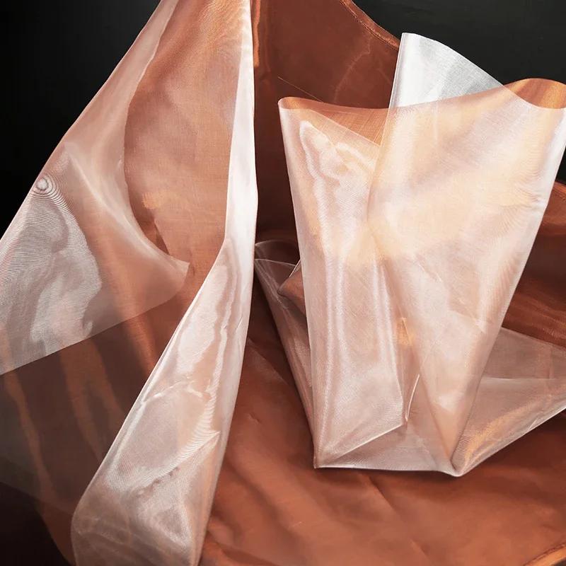 50x140cm Imitated Silk Satin Fabric Lining Mesh Cloth Material for Sewing Dress Costume Curtains Handmade DIY Craft Material