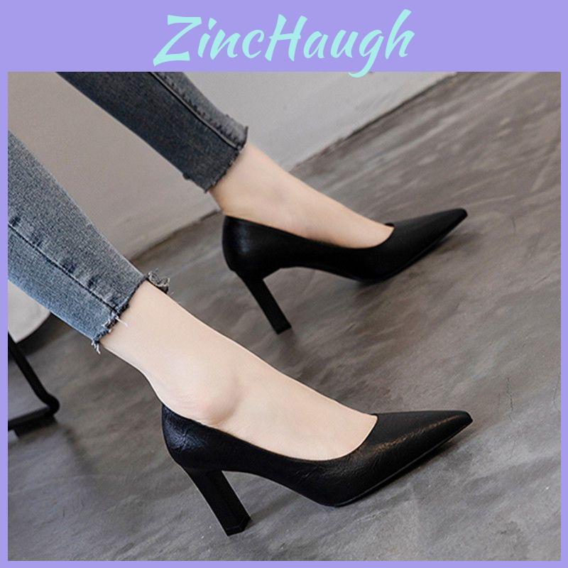 Elegant Mid Heel Ladies Dress Shoes With Low Cut Design For Professional Settings