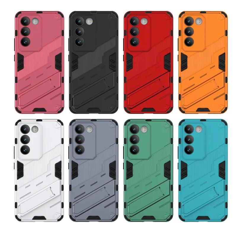 For Vivo Y200e Y100 (IDN) 5G Armor Shockproof Phone Case Back Cover Magnetic Kickstand Anti-Fall Protect Coque Cases