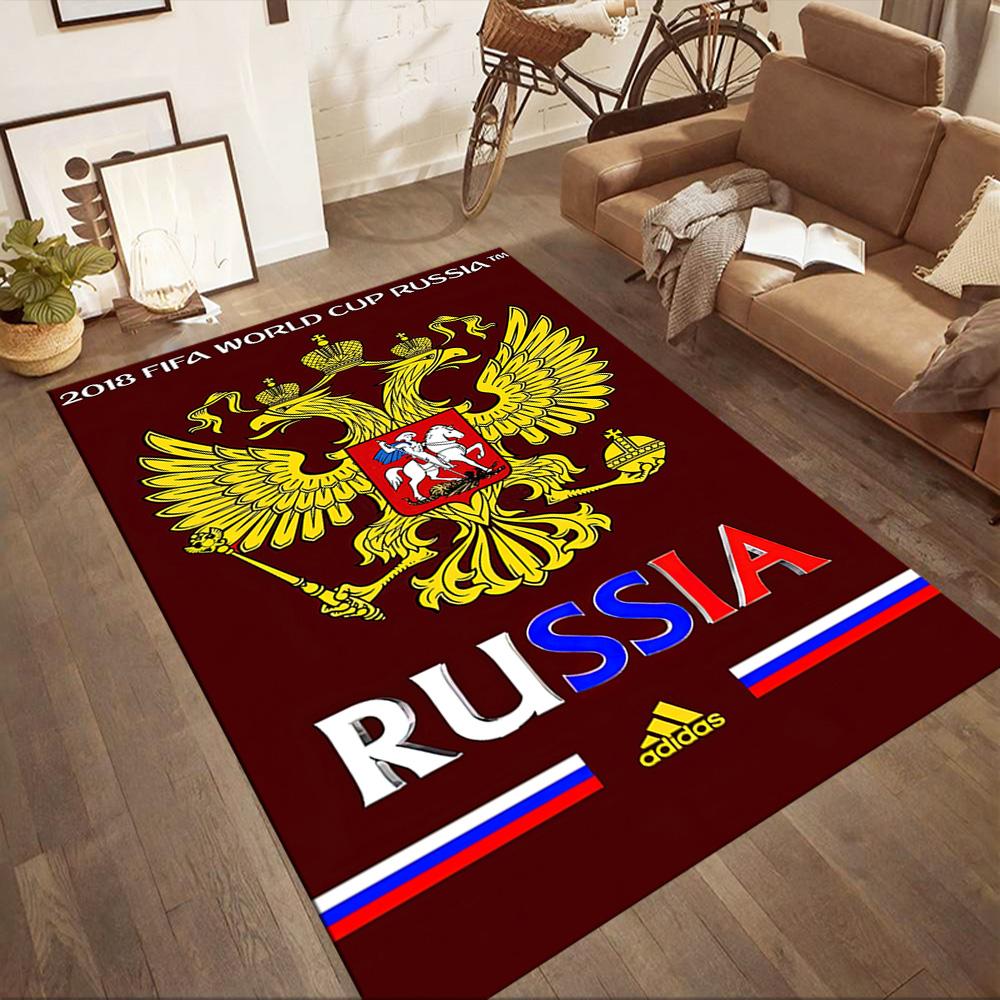 Red-style Russian Emblem Square rugs are a great choice for living rooms, bedrooms, home décor, and as gifts.