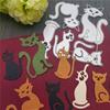 Animal Cat Metal Cutting Dies for Diy Handmade Dies Stencils Decorative Paper Card Making Dies Embossing