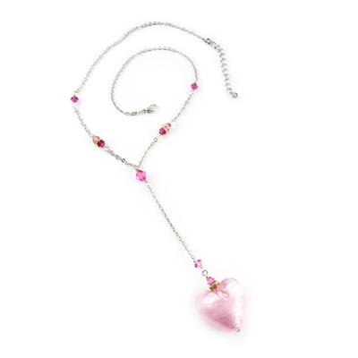 [B8920] - Necklace 'Love Murano' Pink