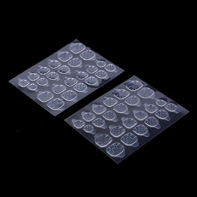 5 listů/24 ks Oboustranná lepicí páska na umělé nehty, samolepka, DIY