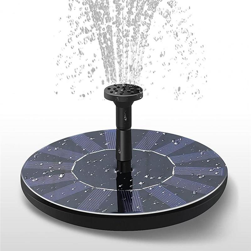 AD23-Water Feeder Hangable Sturdy Bird Solar Sprinkler Pedestal Bird Bath Fountain