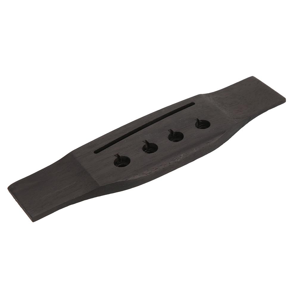 4-Saiten Bassbrücke Hohe Härte Ebenholz Gitarre Musikinstrumentenzubehör Ebenholz