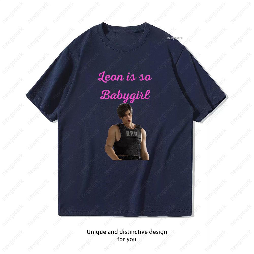 I Love My Fictional Boyfriend Leon Kennedy TShirt Women Unisex Casual Cotton Graphic T Shirts Girlfriend Gift Shortsleev Vintage
