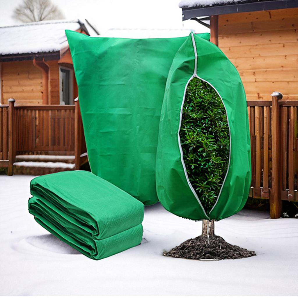 Pflanzenschutzhüllen Wiederverwendbarer Frostschutz Wintervliesbeutel Wickel Baumschutzhüllen für Außen Garten Topfpflanze Strauch