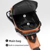 PU Leather Sling Shoulder Bag Solid Color Male Crossbody Bag Backpack Men's Chest Bag  Daily