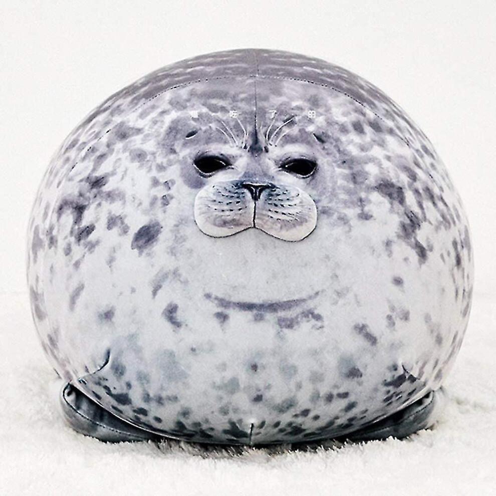 Cuscino Foca Peluche, Morbido Carino Rotondo Tondo Blob Foca Peluche Cuscino