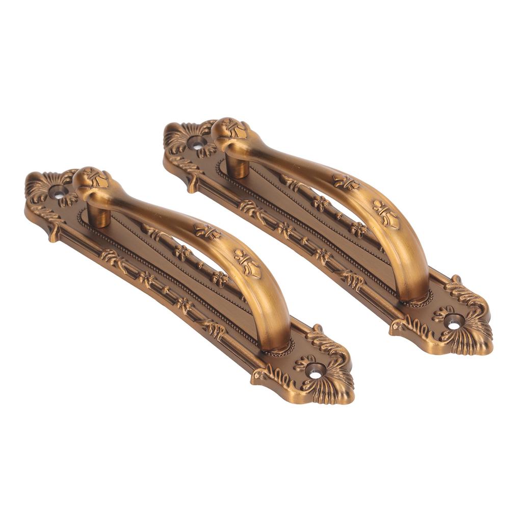 2pcs Barn Door Handle Heavy Duty Bronze Surface Mounted Sliding Wooden Door Handles for Gate
