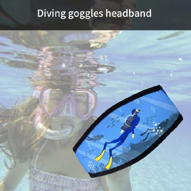 Swimming Waterproofs Dives and Snorkels Mask Straps Hair Protector Wrap Neoprene Diving Mask Straps for Men and Women