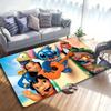 1pc Disney Lilo and Stitch Pattern Carpet Area Rug Non-slip Carpet Hand Washable Floor Mat Suitable For Living Room Bedroom Home Decor