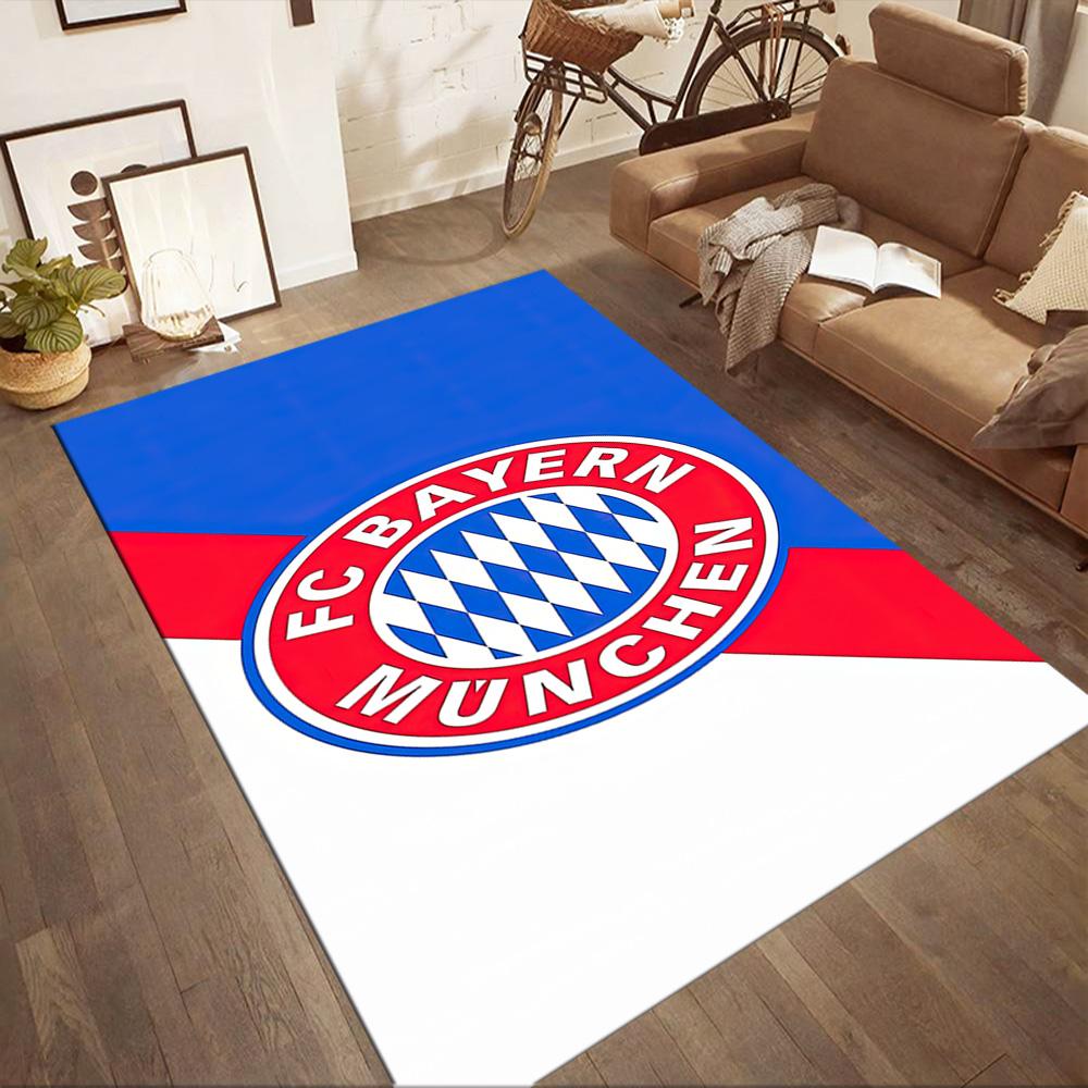 Fc Bayern Munich Uefa Champions League Themed Graphic Square rugs are a great choice for living rooms, bedrooms, home décor, and as gifts.