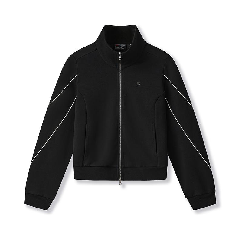 New FILA WHITE Jackets Women's Jet Black BK F11W533504F-BK