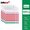 20mm 1-100 Stück Wasserdichter Tieflochmarker Stifte mit langem Kopf für Holzbearbeitung für Metall Tischler Weiße/Schwarze/Rote/Blaue/Grüne Tinte