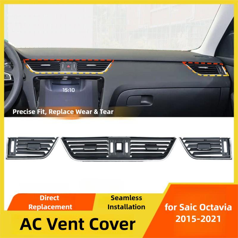 5E0820951C 5E0820951D Abdeckung für die vordere mittlere Armaturenbrett-Klimaanlage, linkes rechtes AC-Lüftungsgitter für Skoda Octavia 2013-2020 2014 2015 2016 2017 2018