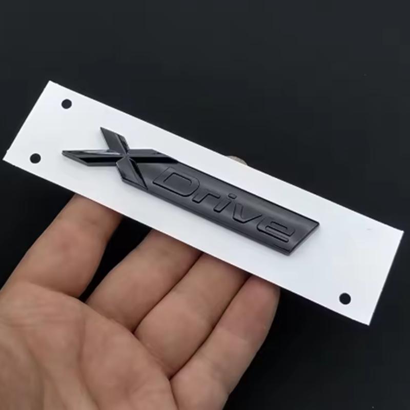 3D ABS XDrive Logo X Drive Emblem Car Rear Trunk Badge Fender Side Sticker For BMW Xdrive 320d 320i 530d 525d X3 X5 Accessories