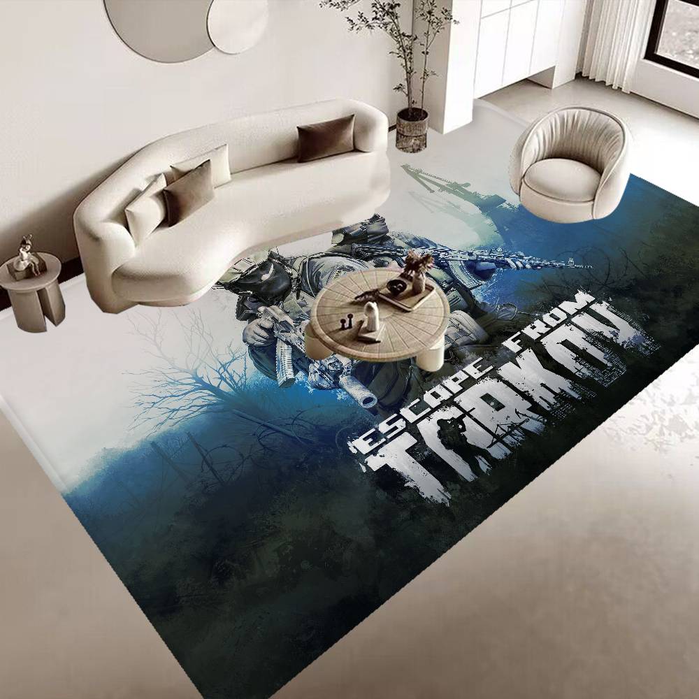 Game E-Escape From T-Tarkov Floor Mat Non-Slip Laundry Room Mat Laundry Decor Balcony Child Living Room Bedside Mats