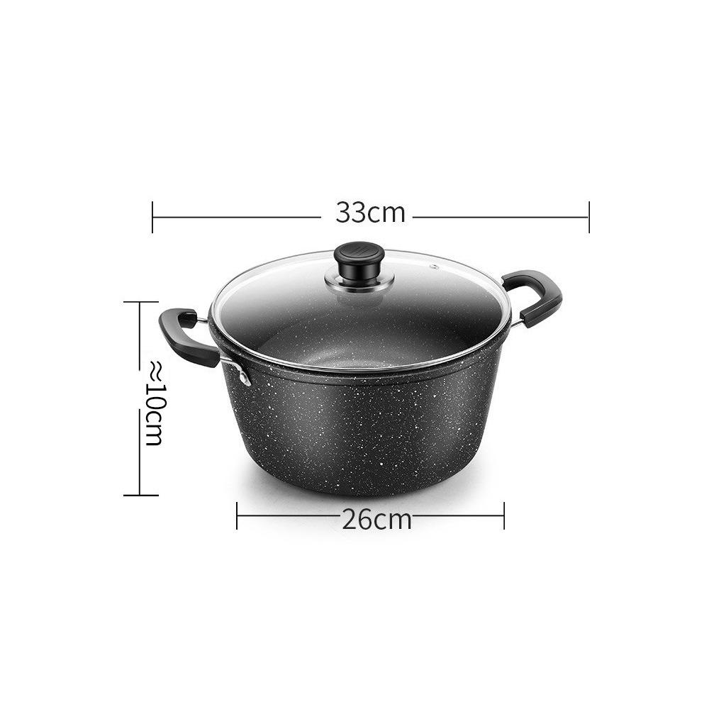 Two Ears Saucepan Stock Non-stick Kitchen Cooking Universal Cookware  Gas Induction Cooker
