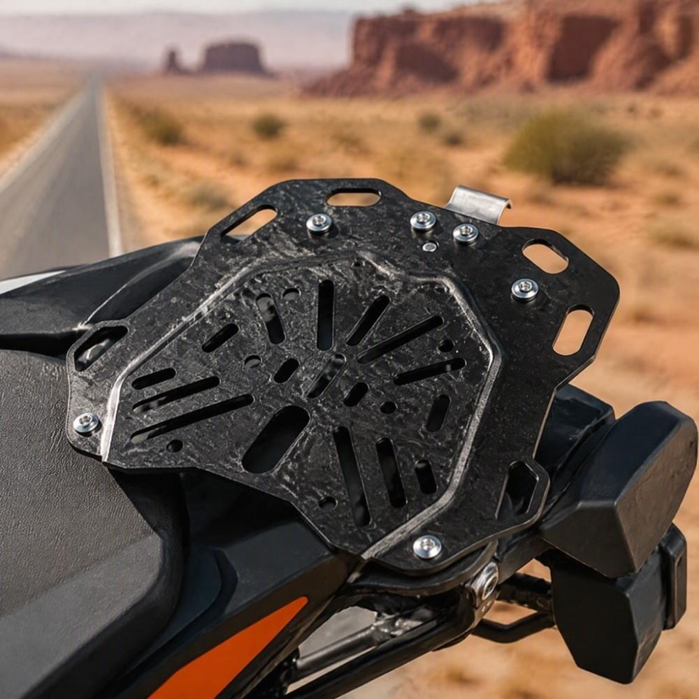 Carbon Steel Motorcycle Tail Box Base Paint Coat Finish Trunk Mounting Plate Rear Tail Box Use
