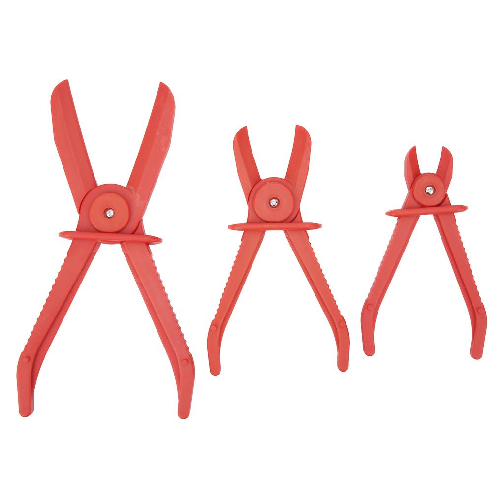 3pcs Plastic Hose Clamp Tool Pipe Tube Cutting Off Pliers with AntiSlipping Handle(Red )