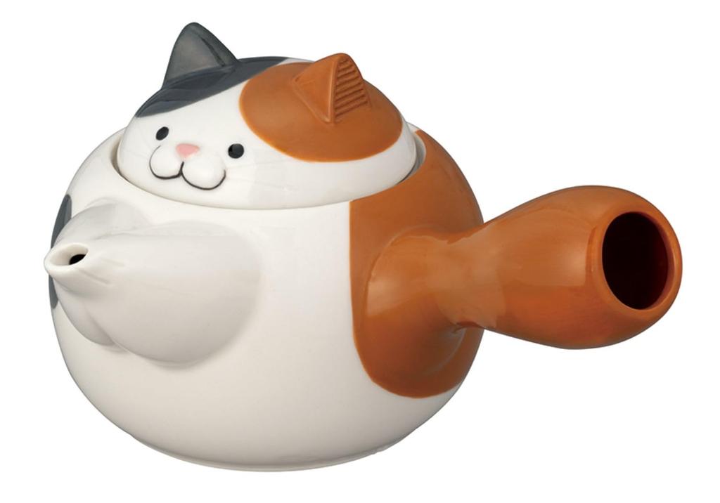 Decore Corporation Cat Teapot, Brown, Size Approx. W17.5 D13.8 H9.8 MG-38593