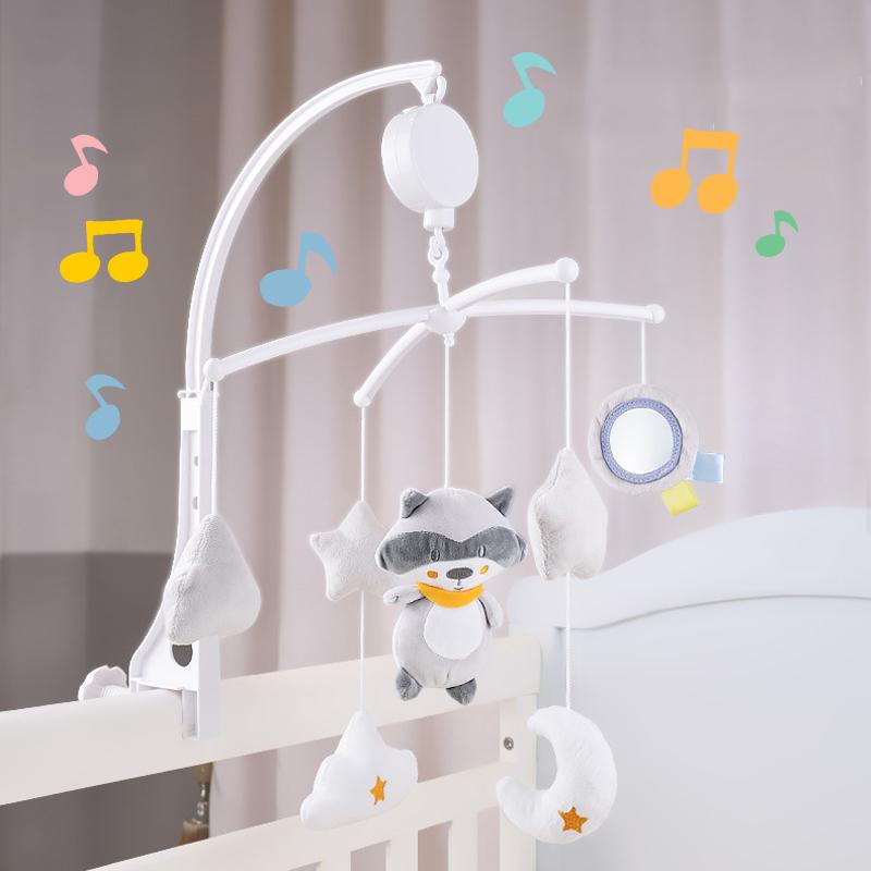 Baby Rasseln Krippe Mobiles Spielzeug Halter Drehbare Mobile Bett Glocke Spieluhr 0-12 Monate Neugeborenen Baby Spielzeug Rasseln halterung