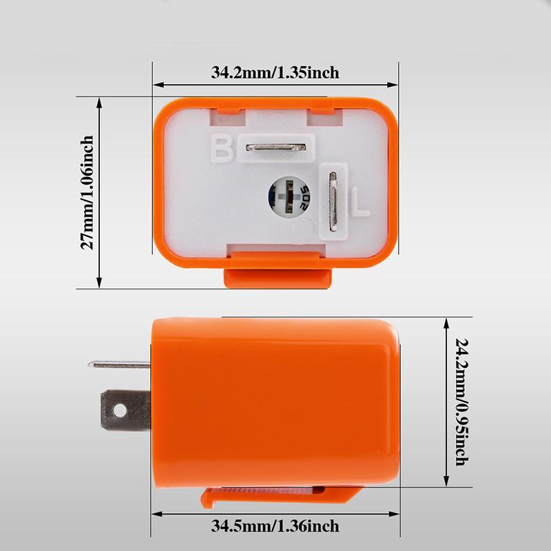 Motorcycle LED Flashing Relay Electronic Frequency LED Moto Blinker Turn Signal Light Adjustable Motorcycle Relay Accessories