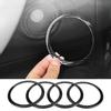 4Pcs Carbon Fiber Style Car Door Speaker Ring Trim Cover for BMW 3 Series F30 GT F34 13 18