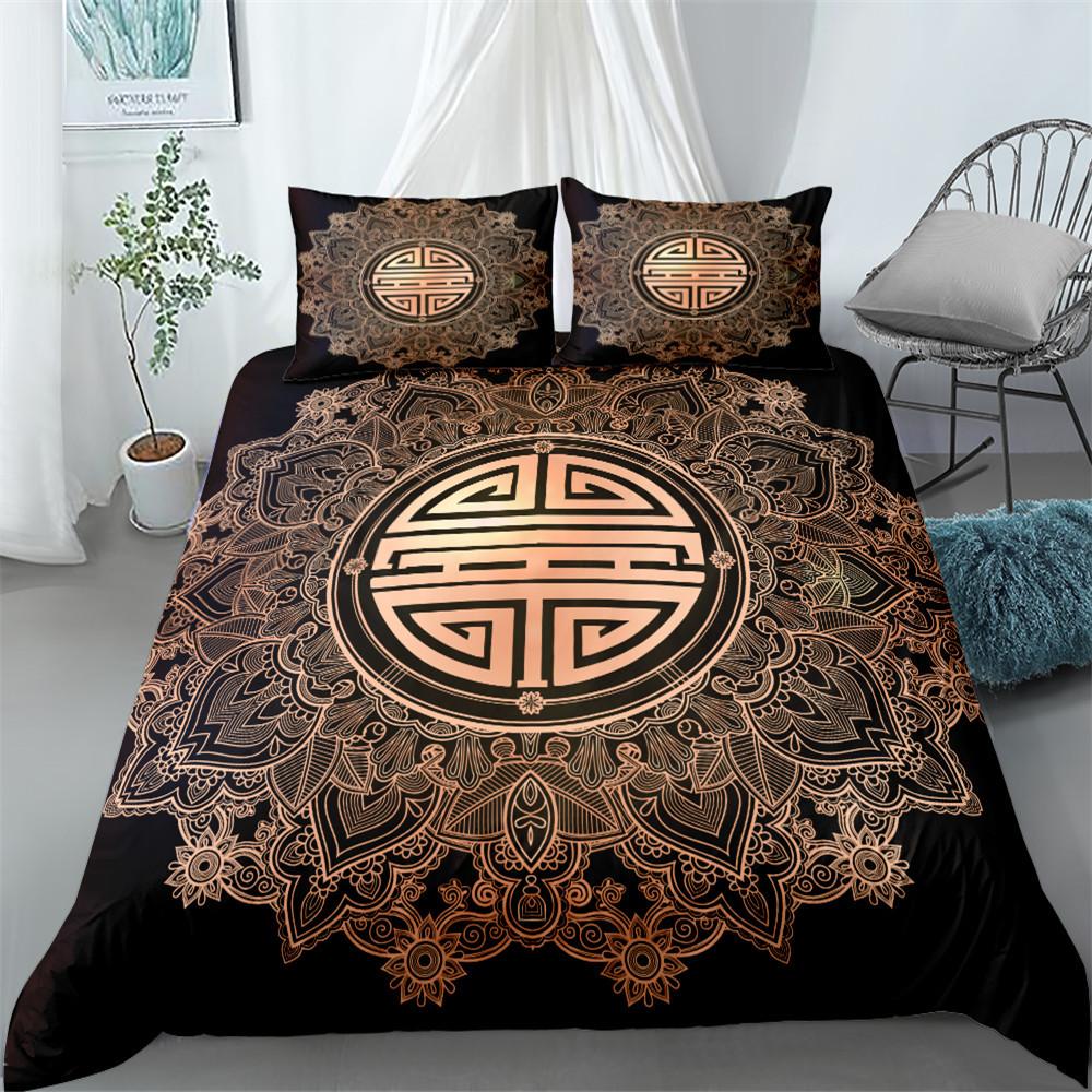 Gold Duvet Cover Bedding Set 240x220 Twin Queen King Size Comforter Double Bed Quilt Cover 135 Euro Bed Linen 2 Bedrooms 200x200