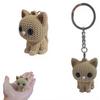 Keychain Pendant 3D Crochet Key Chain Cat Charm Mini