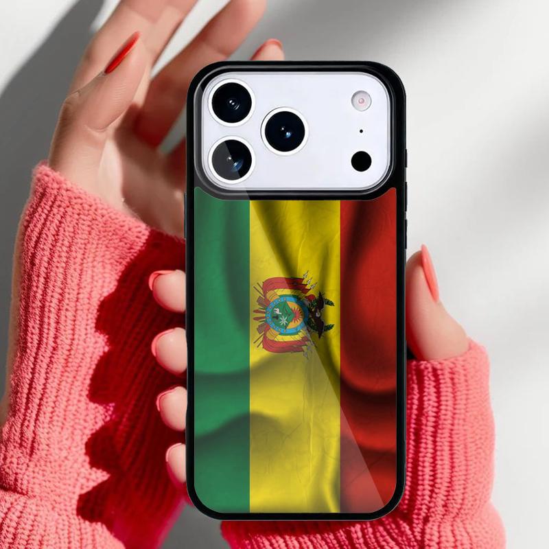 Bolivia Flag Phone Case for iPhone 17 16 15 14 13 Pro Max Back Cover for 12 11 Pro Coque