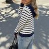 Women's Cardigan, Striped, Color-Block