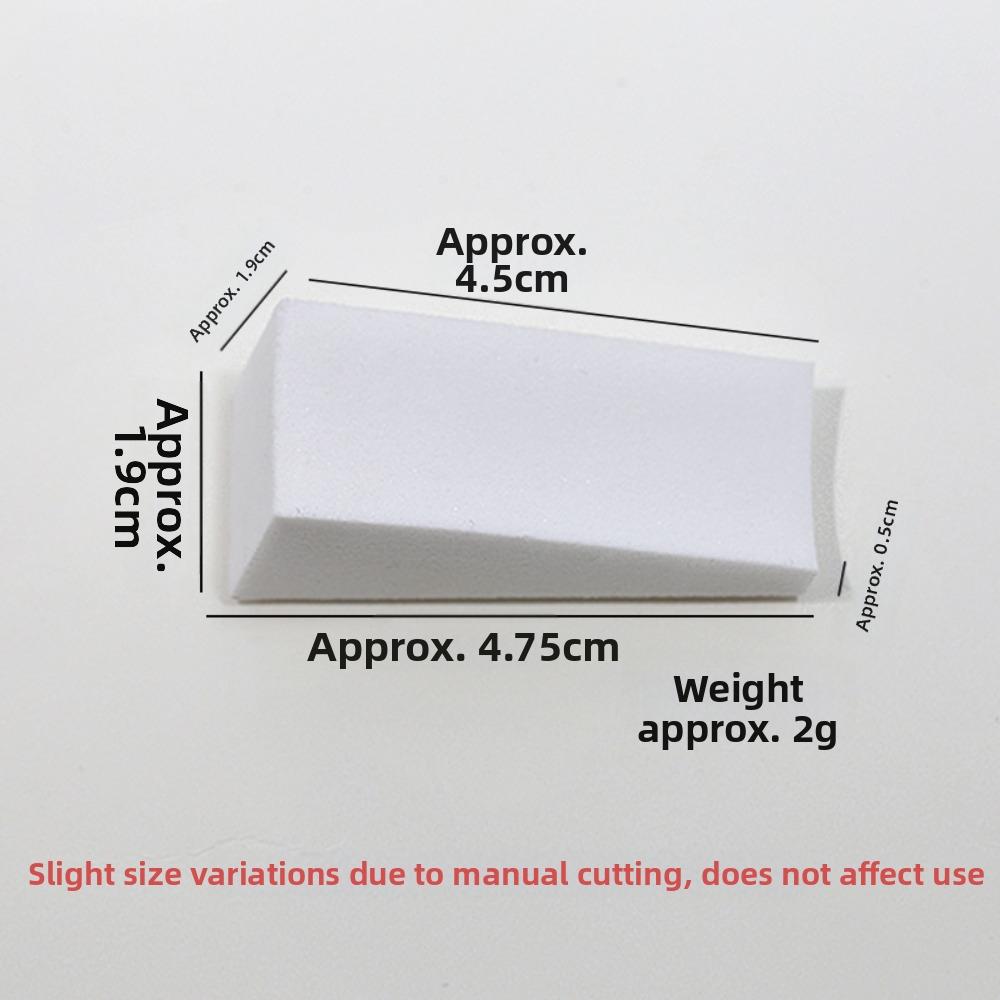 5Pcs White Triangle Makeup Sponge Gradient Effect Manicure Sponge Set  Manicure Tools