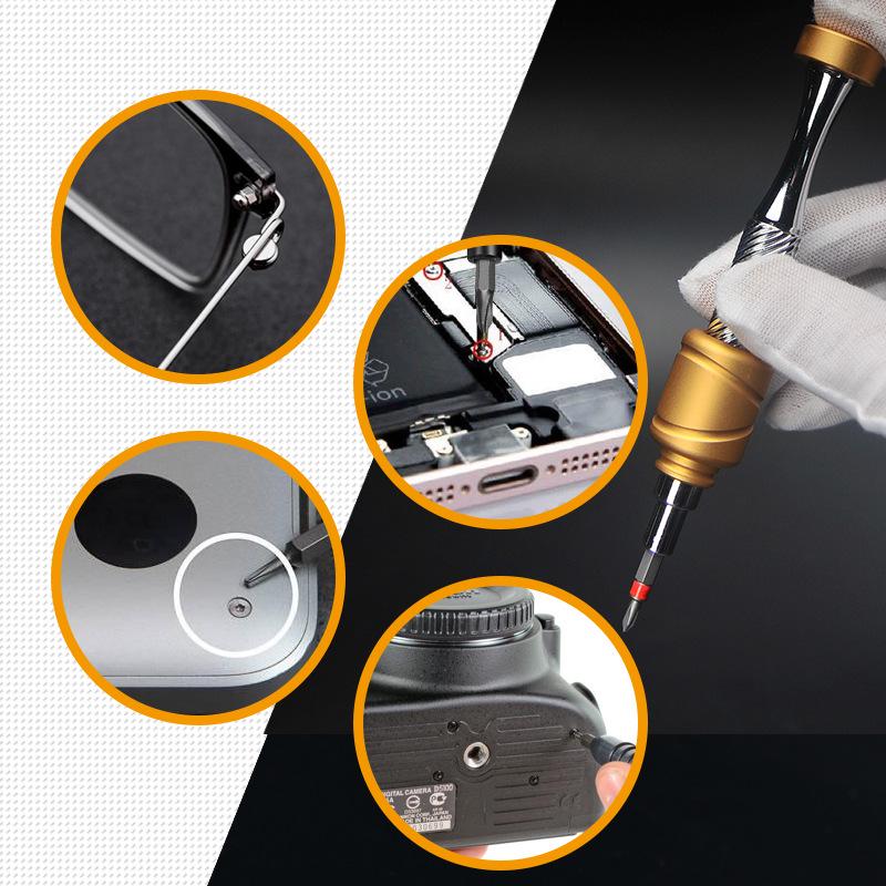 All-Metal 37-in-1 Inertial Screwdriver Set for Electronics and Home Use