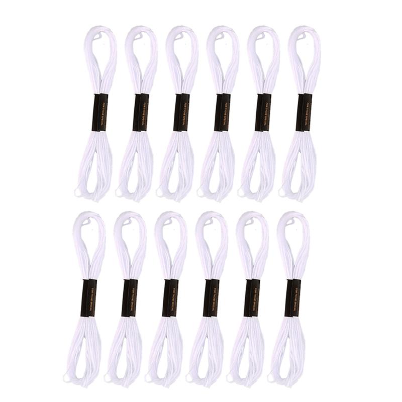 

12/24PCS Cross Stitch Embroidery Thread For DIY Homemade Craft Sewing Accessories Black/White Embroidery Floss