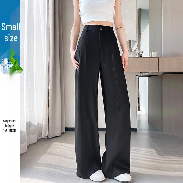 Women's High Waist White Linen Wide Leg Pants