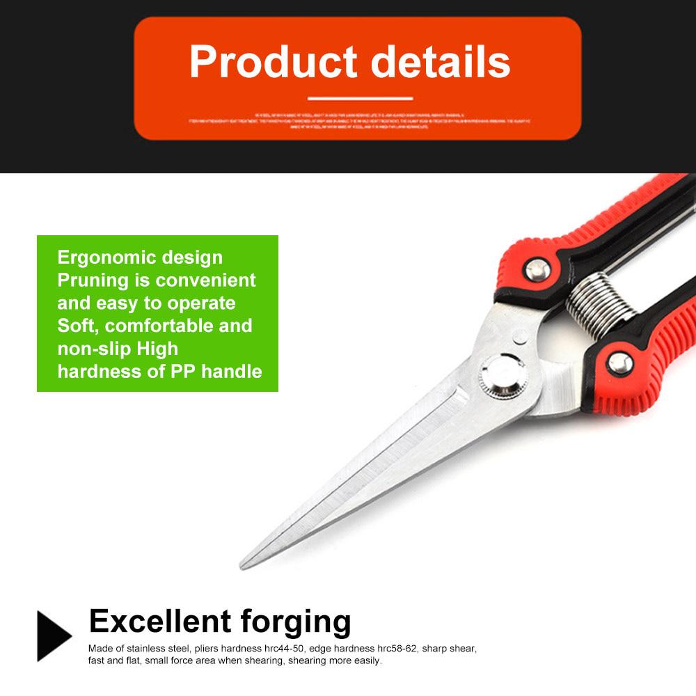 Anti-Slip Gardening Pruning Shear Scissor Stainless Steel Cutting Tools Set Pruner Tree Cutter Home Tools