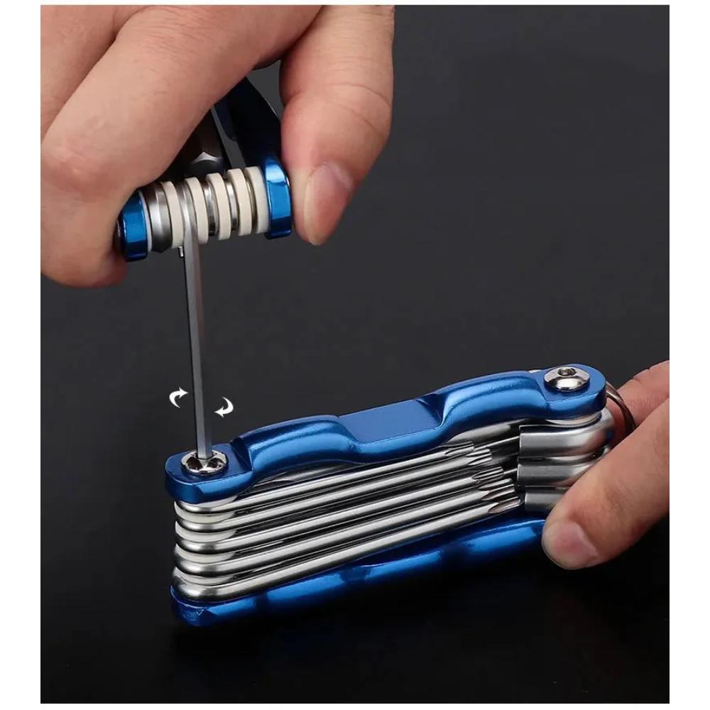 2025 Set Chei Hexagonale Pliabile Portabile Allen Metalic Sistem Metric Torx Hexagonal Cheie Fixă Șurubelniță Cheie Hexagonală Unealtă de Mână de Înaltă Calitate