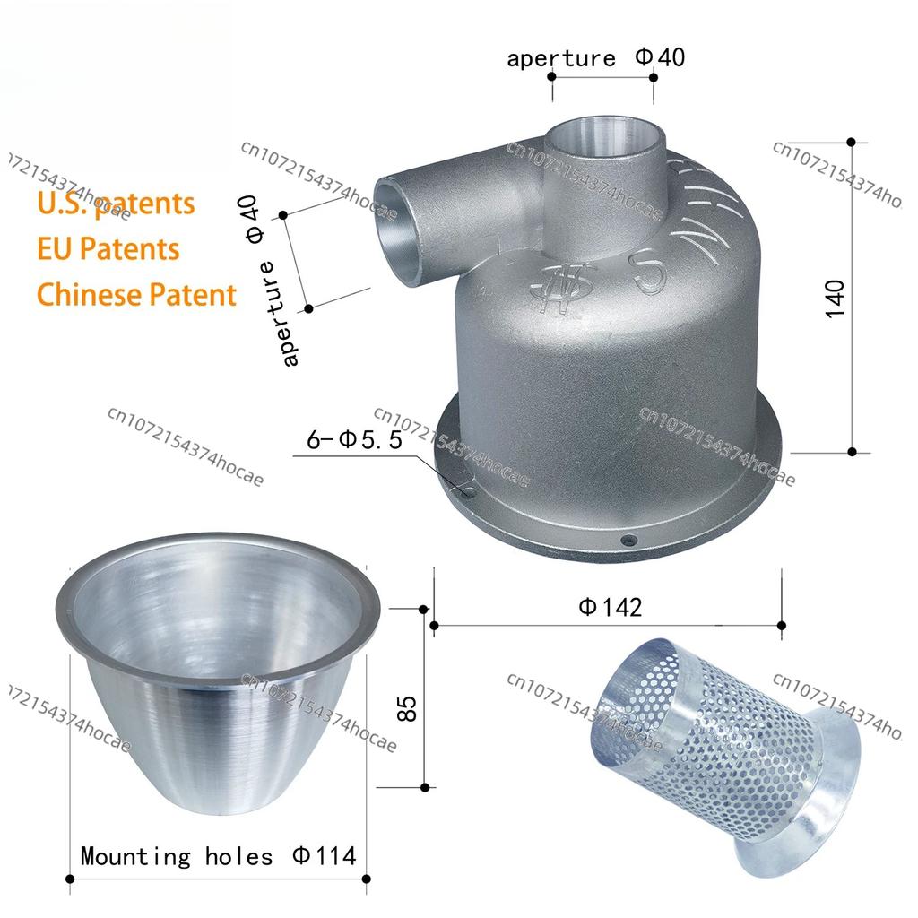 Aluminum Cyclone Dust Collector (12L+40T10g1)