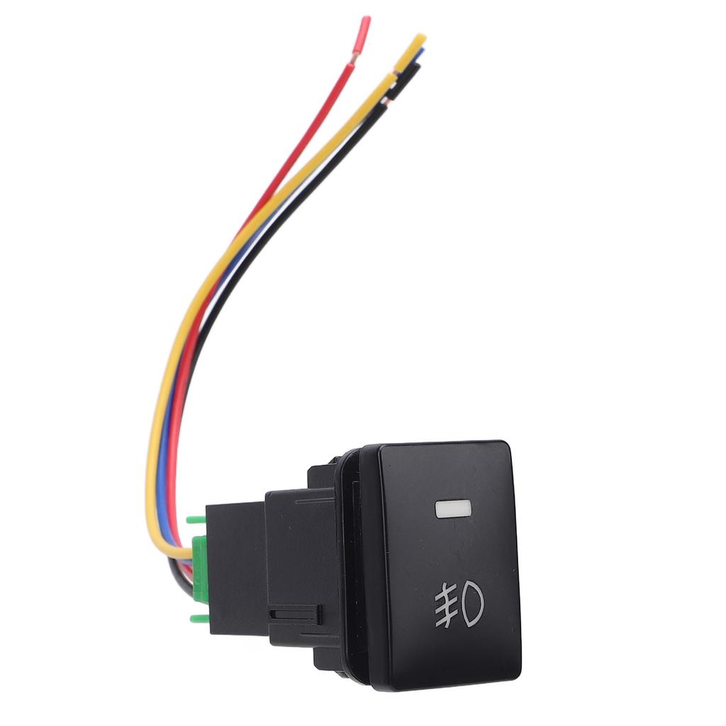 4 Pole 12V Push Button Switch with LED Background Indicator Light for Fog Light DRL LED Light Bar