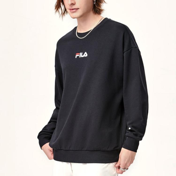New FILA Sweatshirt Unisex Jet Black F51U138295FBK
