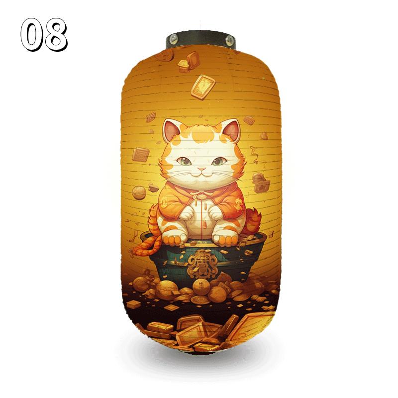 Japanese Traditional Cloth Lantern Ukiyoe Hanging Lanterns Restaurant Izakaya Sushi Cuisine Shop Decoration Advertising Sign