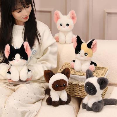 Cute 24cm Plush Companion Doll Plush Cat Animal Plush Toy Super Soft Stuffed Animals Desk