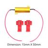 Newest 50W 6 ohm Load Resistor Fix LED Bulb Fast Hyper Flash Turn Signal Blink LED Error Wiring Resistance Car Accessories